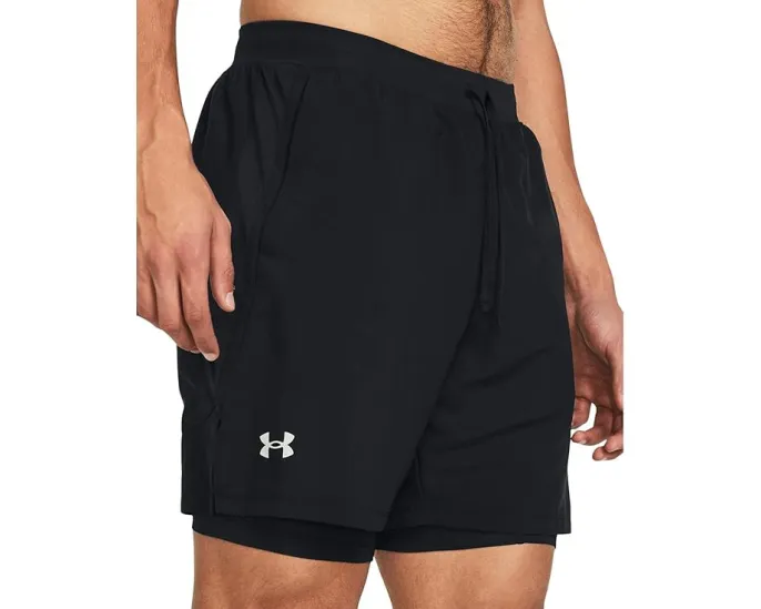 Under Armour Launch Run 7" 2-in-1 Shorts с компрессионным слоем