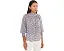 Рубашка NIC+ZOE Petite Sideways Cotton Crinkle с принтом