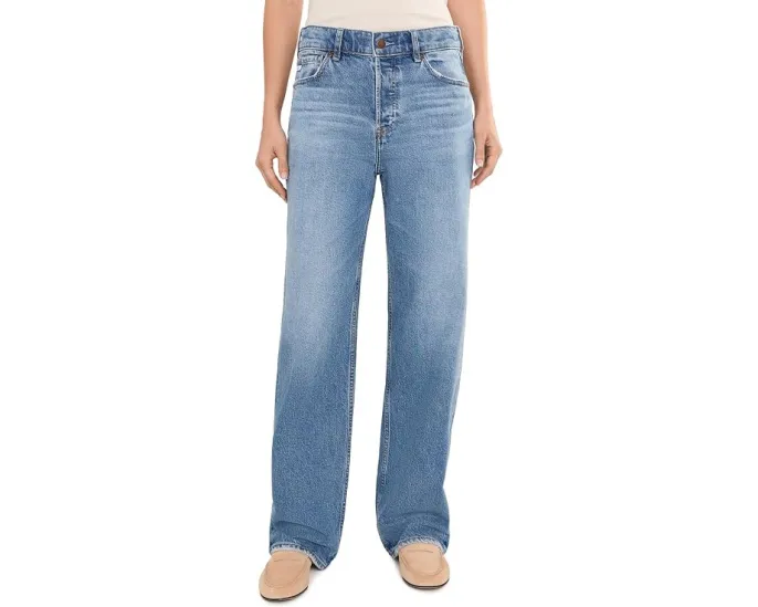 Джинсы Billie Relaxed Straight прямого свободного кроя AG Jeans