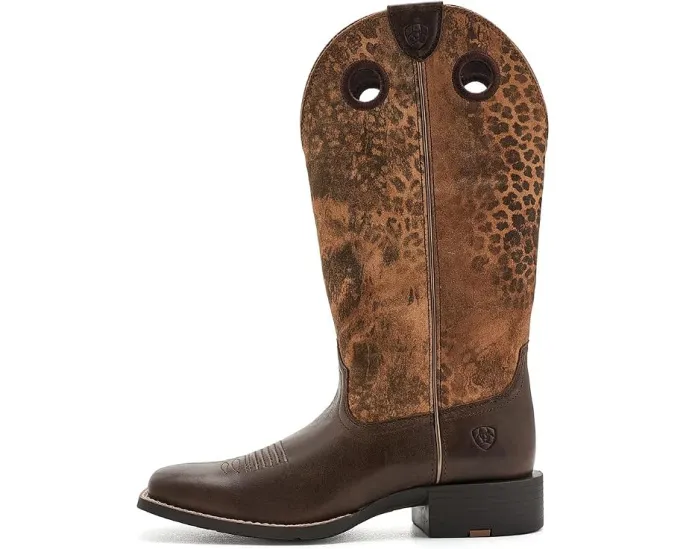 Ковбойские сапоги Ariat Round Up Ryder из натуральной кожи с узором