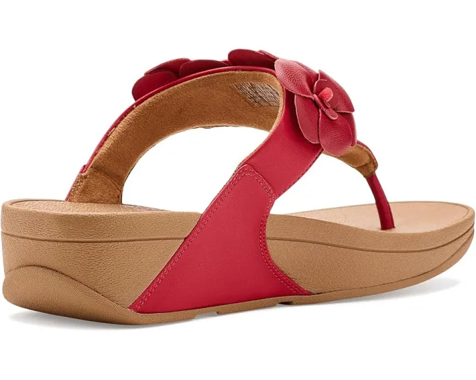 Сандалии FitFlop Lulu Flower с ремешком между пальцев и цветочным декором