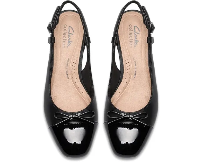 Туфли Iridessa Sling от Clarks с квадратным носком и ремешком на щиколотке