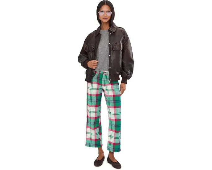 Брюки Free People Cheers Pant из хлопка с прямым кроем