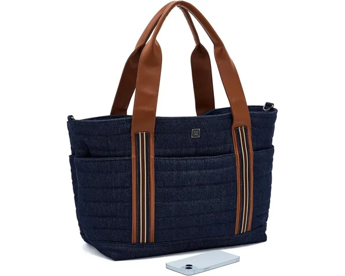 THINK ROYLN Journey Maxi Tote большая сумка тоут с денимом и съемным ремнем
