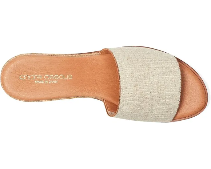 Сандалии Andre Assous Nessie на платформе с плетеным каблуком и миндалевидным носком