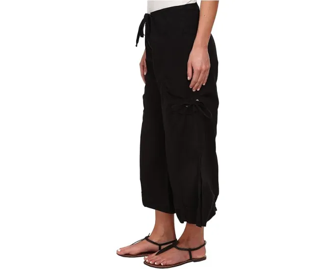 Широкие брюки Cargo Gaucho Crop с завязками и карманами XCVI