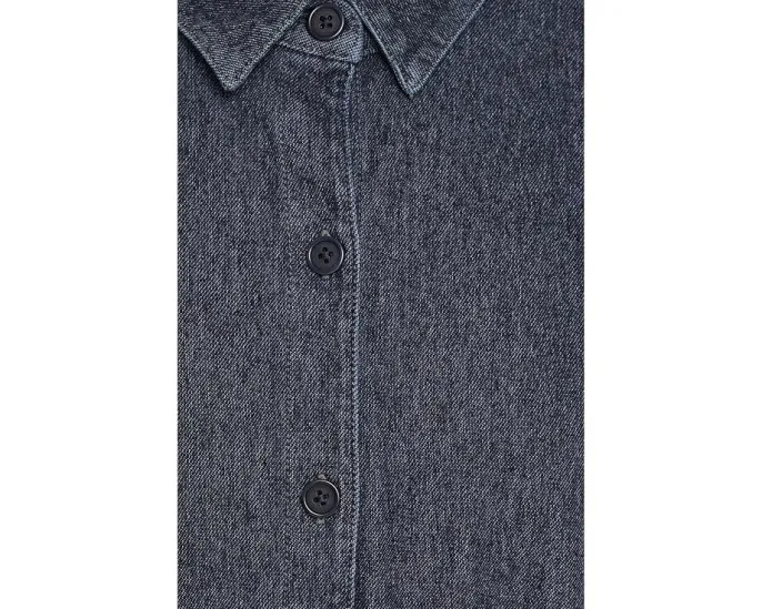 Комбинезон Organic Cotton Indigo Knit из хлопка с классическим воротником Eileen Fisher