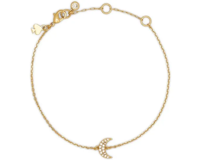 Браслет You're A Gem Pave Moon с подвеской в виде полумесяца от Kate Spade New York