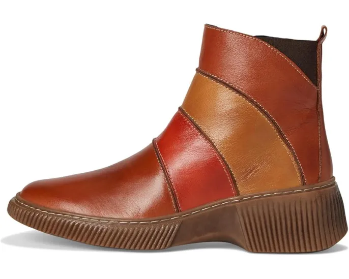 Ботильоны Keeler с цветными блоками и молнией из ультрамягкой кожи