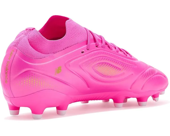 Бутсы New Balance Tekela Team Low Mg V5 розовые для скорости и контроля