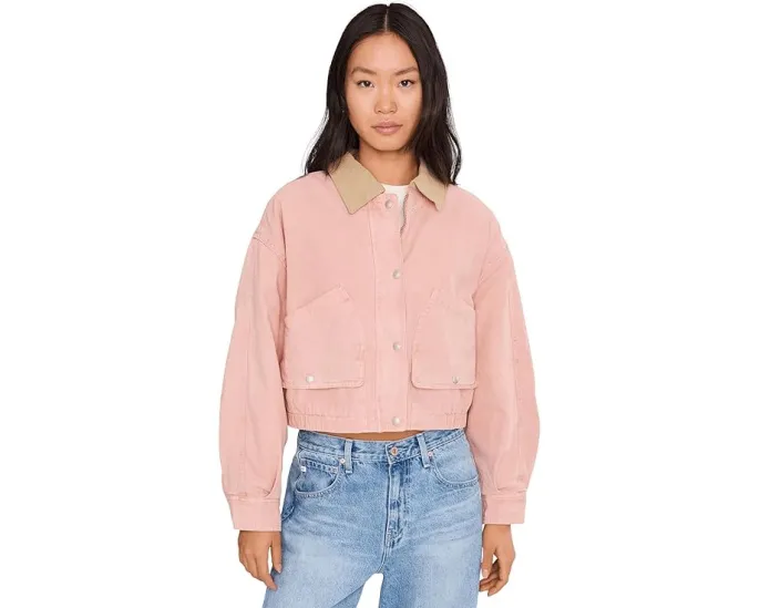 Короткая куртка Blank NYC Lawn Party Barn Jacket с карманами и застежкой на кнопках