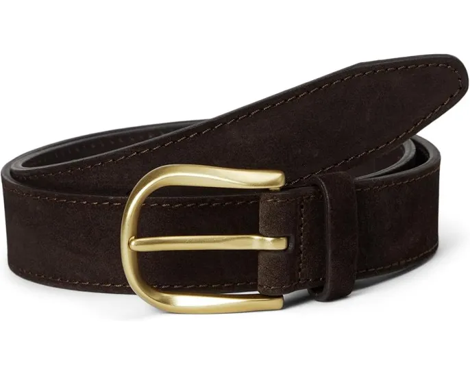 Ремень Center Street Casual из замши с металлической пряжкой Allen Edmonds