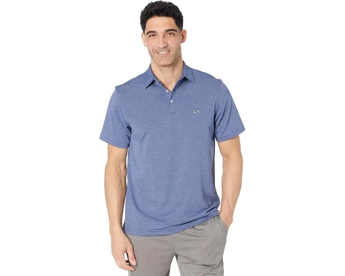 Поло Vineyard Vines St. Jean Stripe Sankaty из эластичной ткани