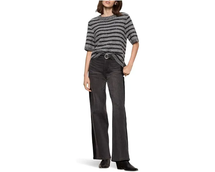 Свитер-футболка Sanctuary с коротким рукавом и пайетками