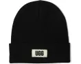 Вязаная шапка UGG High Crown Beanie черного цвета
