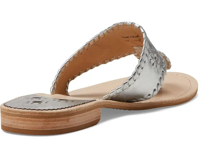 Сандалии Jack Rogers Jacks Flat Wide с кожаным верхом и низким каблуком