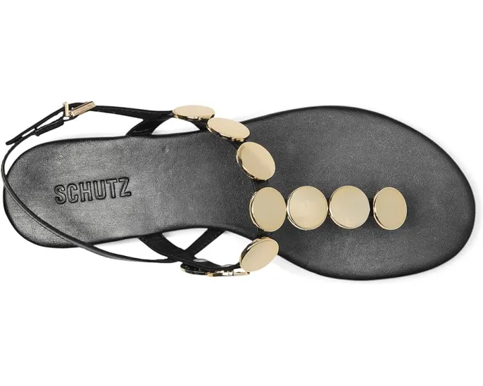 Босоножки Schutz Acacia T с металлическим верхом и декором