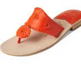 Jack Rogers Босоножки Jacks Flat Sandal на плоской подошве из кожи наппа и лакированной кожи