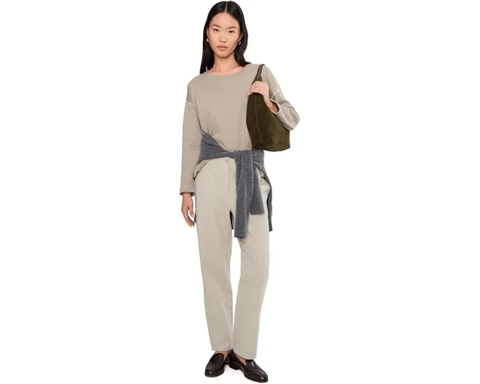 Брюки Eileen Fisher зауженные к низу из окрашенного органического хлопка