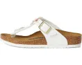 Детские сандалии Birkenstock Gizeh Flowers с аппликацией и пробковой стелькой