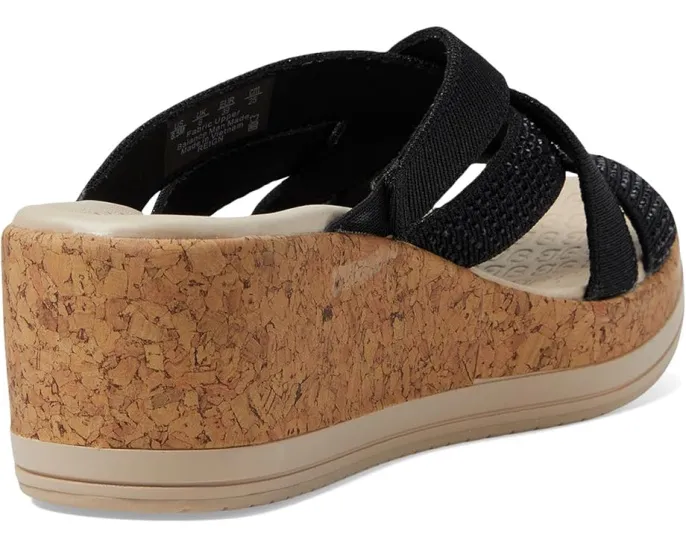 Bzees Сандалии Reign Wedge с пробковым клином и поддержкой свода стопы