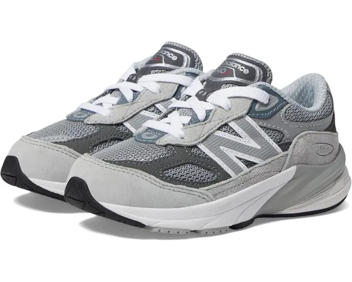 Детские кроссовки New Balance 990v6 с липучкой и светоотражающими деталями