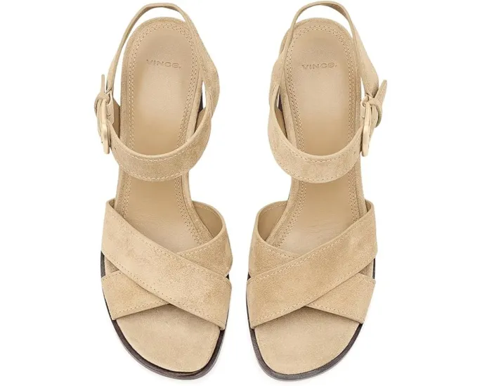 Сандалии Vince Salma Strappy с квадратным носком и устойчивым каблуком