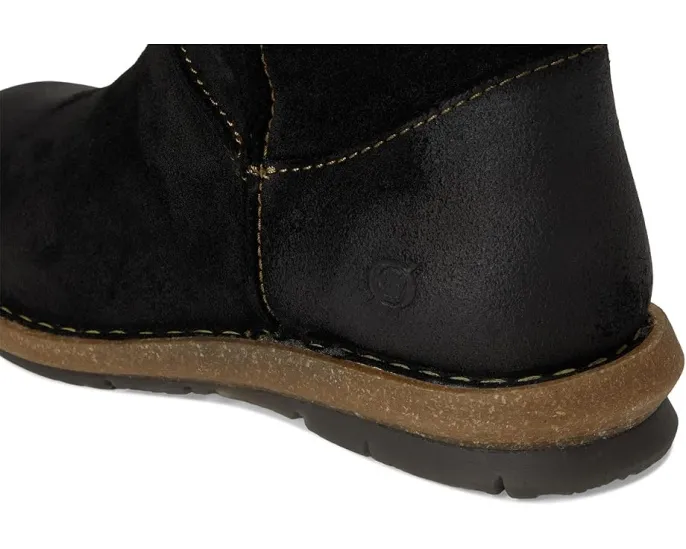 Ботинки Born Salee из мягкой замши с боковой молнией и пробковой подошвой