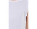 Rolled Edge Sleeveless Boatneck