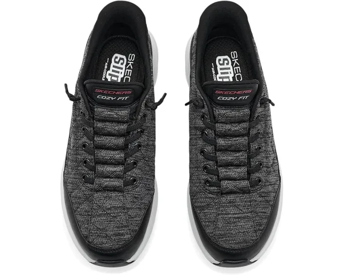 Кроссовки Skechers Contour Foam Cozy Fit без рук Slip-In черные