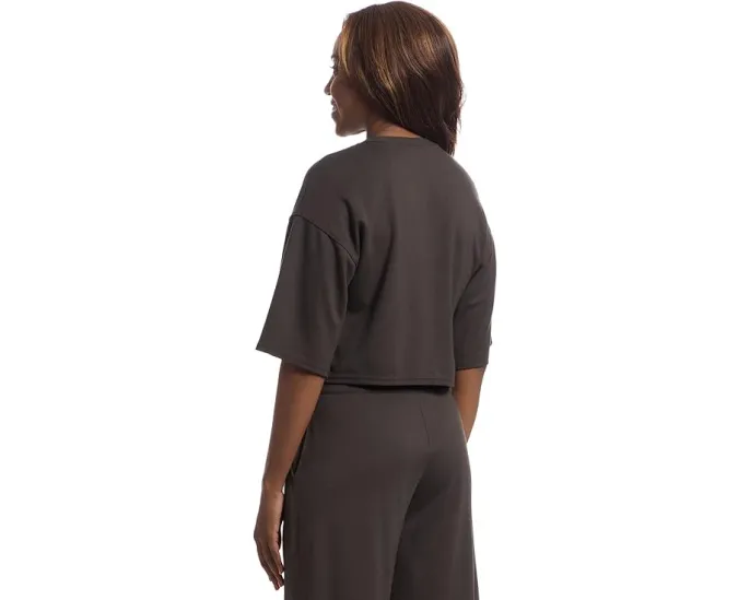 TravisMathew Топ Friday Ponte с коротким рукавом и прямым подолом