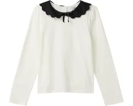 Блузка с кружевным воротником Janie and Jack для девочки на пуговицах