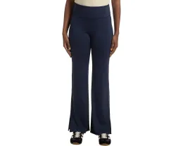 Брюки Moveknit Bonded Pants от TravisMathew с расклешенным низом и высокой талией