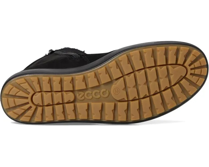 Высокие ботинки ECCO Soft 7 Tred с овчиной и флисовой подкладкой