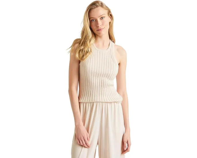 Топ Splendid Ione Sweater Tank с текстурированной отделкой и открытой спиной