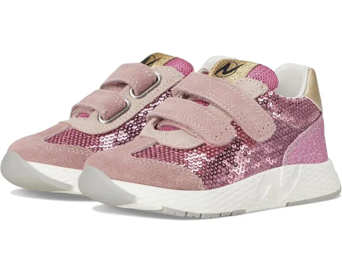 Детские кроссовки Naturino Jesko 2 VL с блестками и двумя застежками на липучке