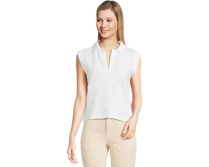 Поло Lilla P с коротким рукавом и подолом рубашки