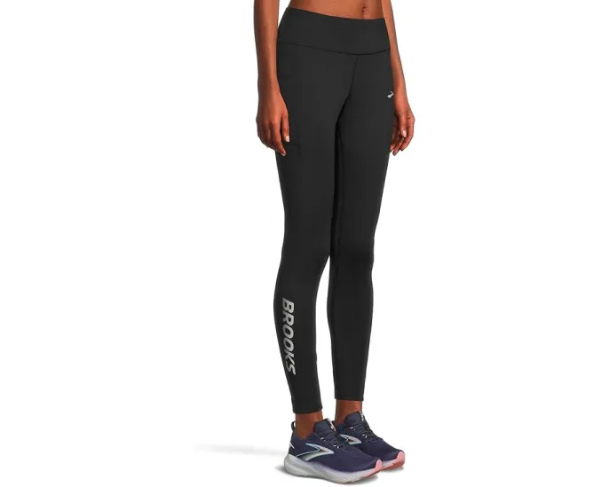 Термолеггинсы Brooks Momentum Thermal Tight 2.0 с полукомпрессионной посадкой и карманами