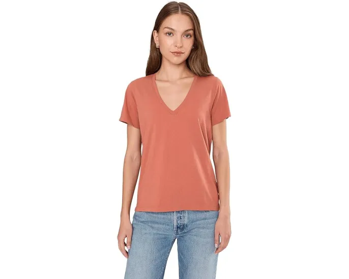 Футболка Madewell Northside с V-образным вырезом из дышащего хлопка