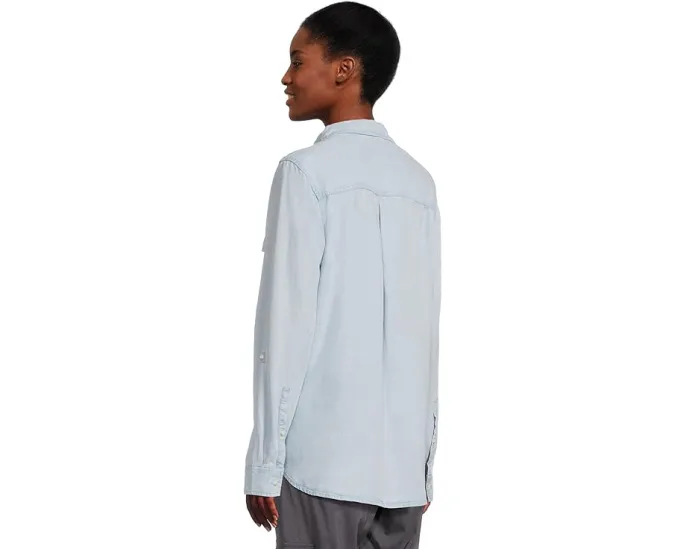 Рубашка L.L.Bean Soft Washed Tencel Utility из тенселя с карманами