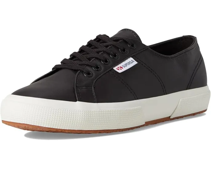 Кроссовки Superga 2750 Nappa из натуральной кожи с круглым носком