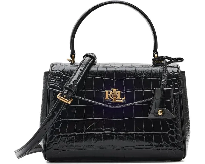 Сумка Lauren Ralph Lauren Croc-Embossed Small Farrah Soft Satchel