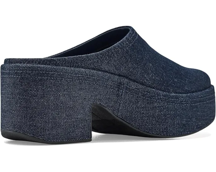 Мюли FitFlop Platfforms Denim на каблуке с клиновидной подошвой
