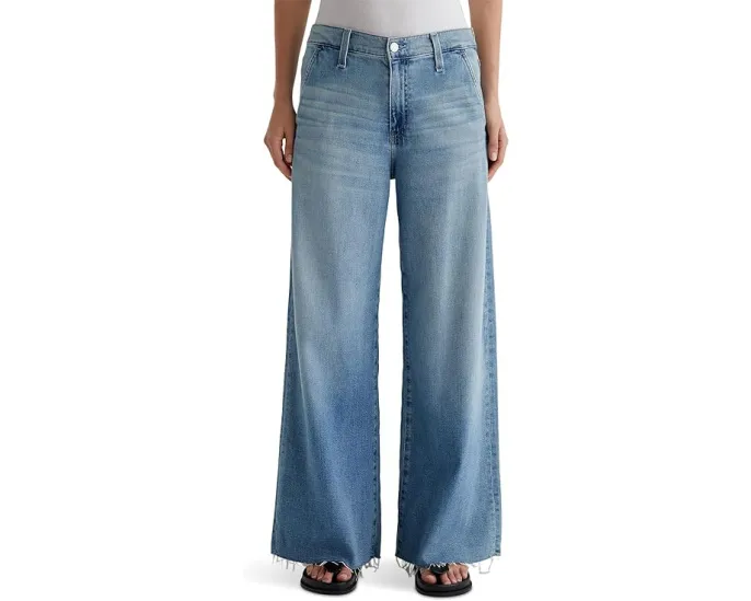 Джинсы AG Jeans Stella с ультраширокими штанинами и длиной до щиколотки