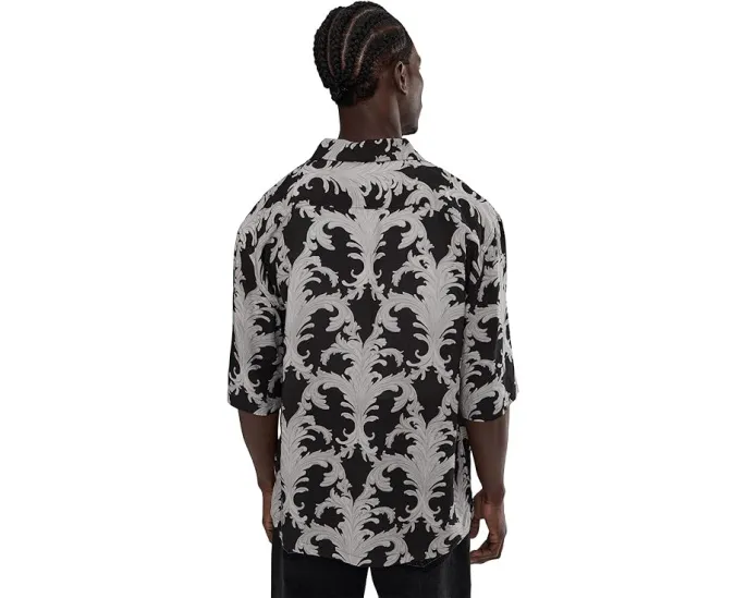 Рубашка AllSaints Motif с коротким рукавом и ярким принтом