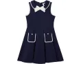Детское платье Janie and Jack из трикотажа понте с бантом и рюшами