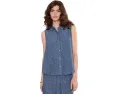 Рубашка Woven Plisse Classic Collar Shirt Eileen Fisher с воротником
