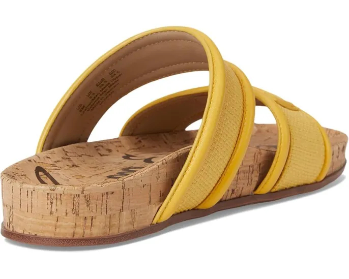 Сандалии Sam Edelman Rowan с плетеными двойными ремешками и массивной окантовкой