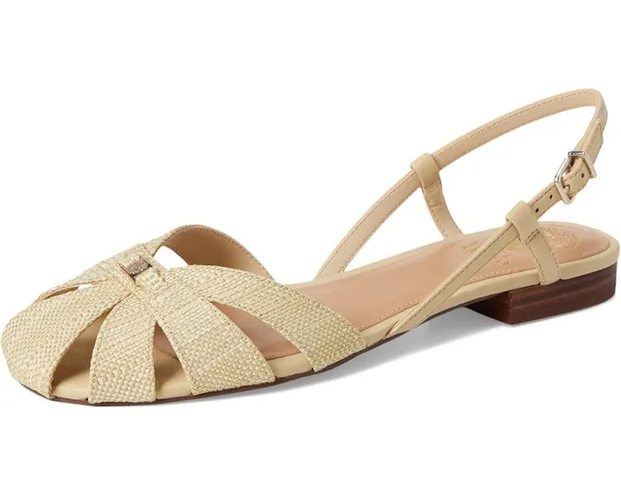 Плоские сандалии Vince Camuto Cacey Fisherman с ремешком на пряжке и стелькой с амортизацией