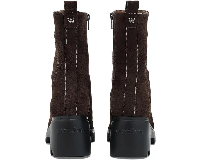 Wonders G-7033 женские сапоги из замши на каблуке